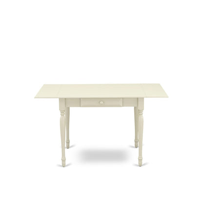 5 Piece Kitchen Table Set for 4 Contains a Rectangle Dining Table with Dropleaf