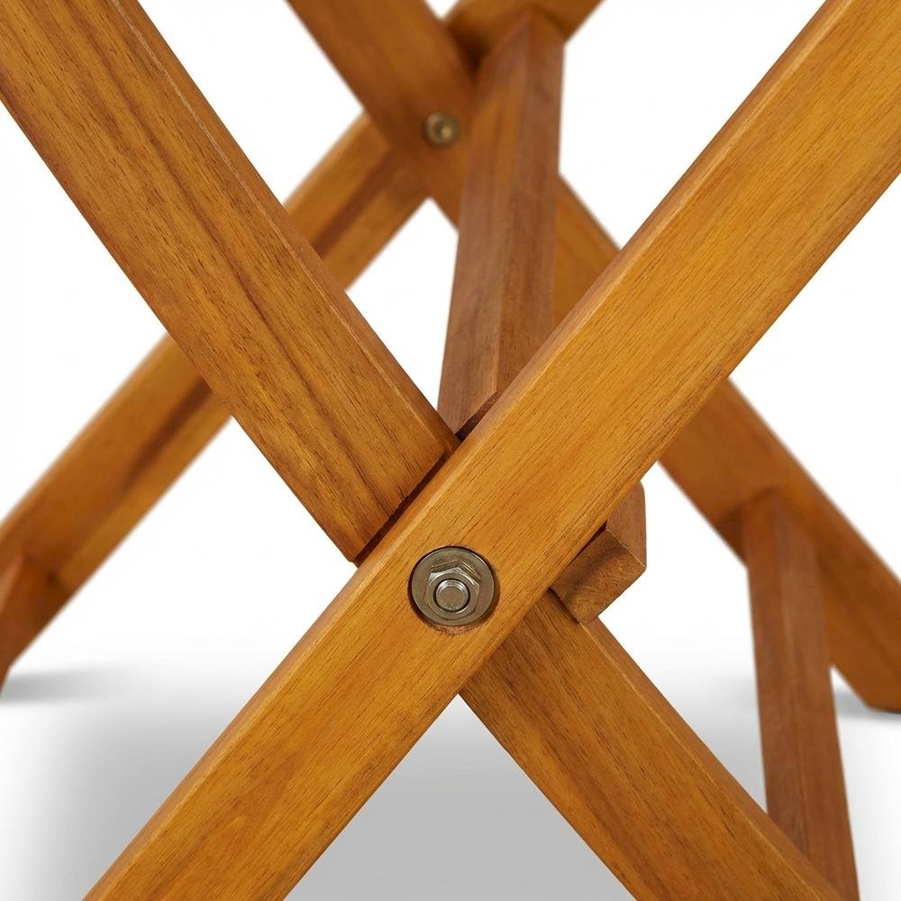 Wooden Patio Chair Set of 2 - Oil Finish, Durable and Comfortable Seating