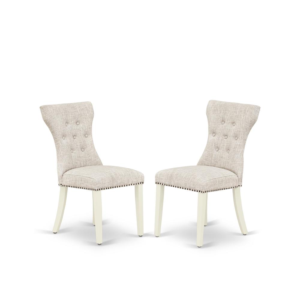 Dining Room Set Linen White, VAGA9-LWH-35