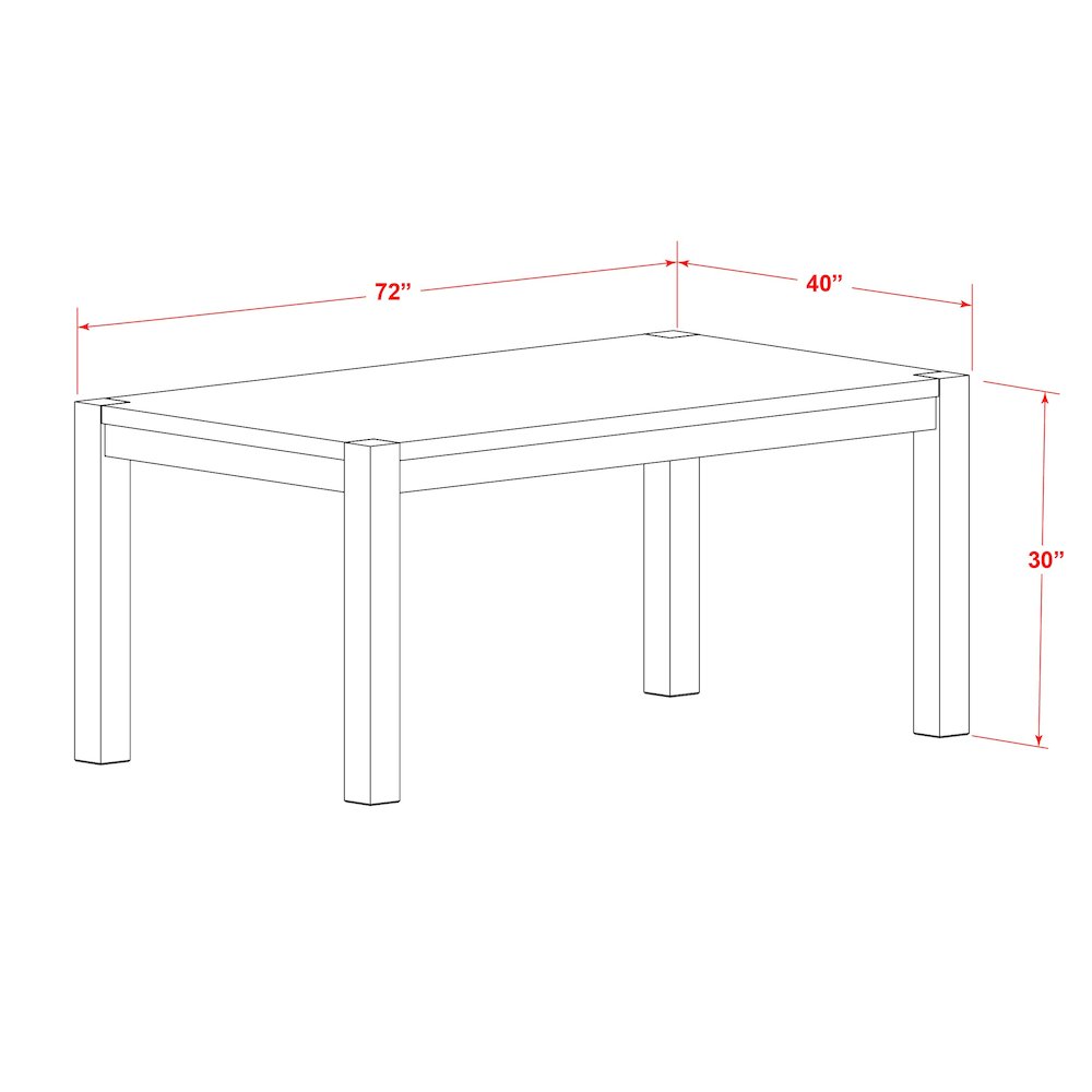 East West Furniture LMLA5-77-16 5-Pc Modern Dining Table Set- 4 Upholstered Dining Chairs with Dark Khaki Linen Fabric Seat and Stylish Chair Back - Rectangular Table Top & Wooden 4 Legs - Distressed