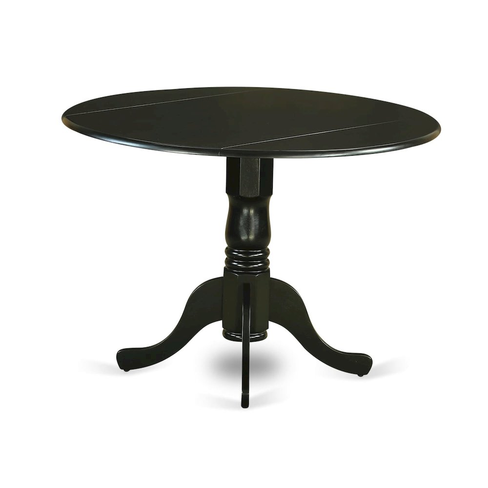 5 Piece Dining Table Set Contains a Round Kitchen Table with Dropleaf