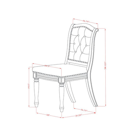 7 Pieces Dining Room set a Rectangular Dining Table and 6 Kitchen Chairs
