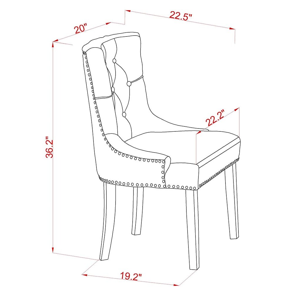 9 piece dining set a wooden table and 8 Linen Fabric dining chairs & black legs