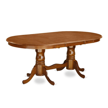 PLPO9-SBR-C 9 PC Dining room set-Dining Table plus 8 Dining Chairs