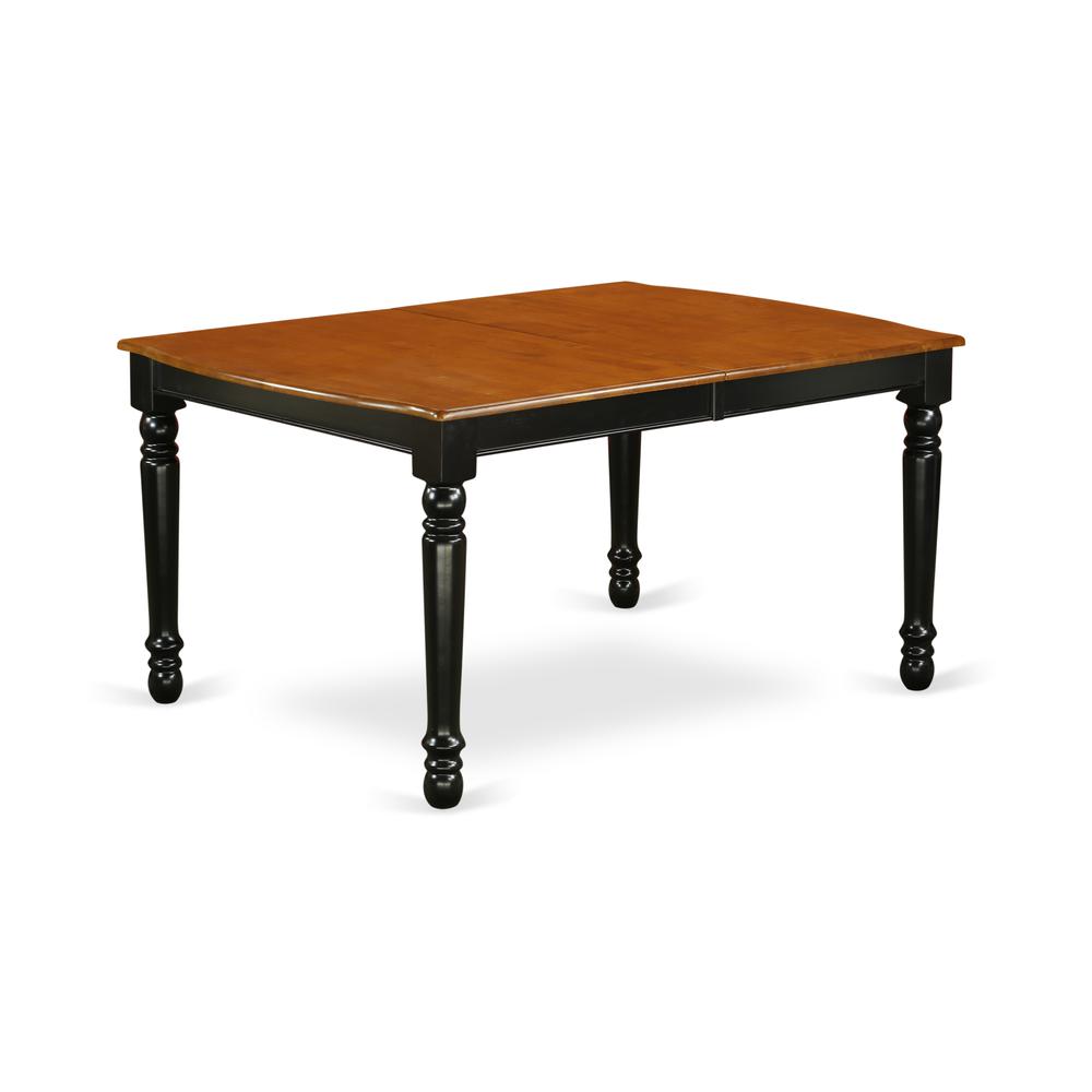 Dining Room Set Black & Cherry, DONI5-BCH-W