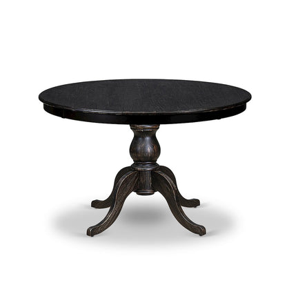 7 Piece Dining Table Set Contains 48" Round Table In Light Gray Color