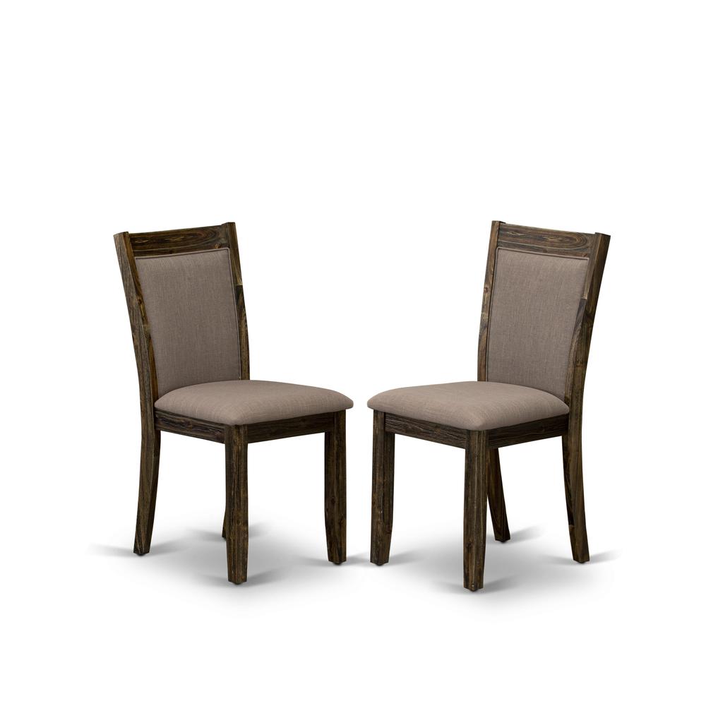 X776MZ748-6 - 6-Pc Dining Set - 4 Dining Chairs, a Dining Bench and 1 Modern Dining Table (Distressed Jacobean Finish)