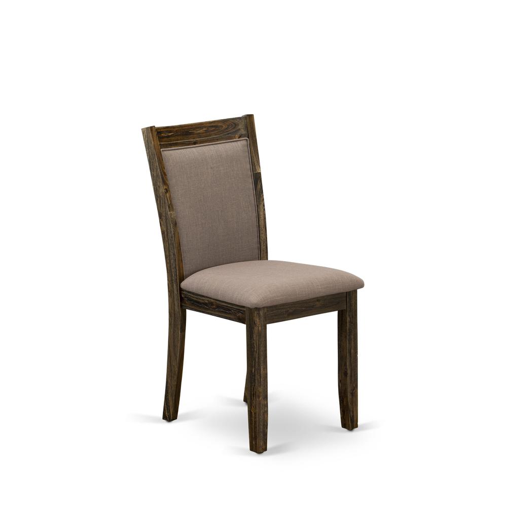 X776MZ748-6 - 6-Pc Dining Set - 4 Dining Chairs, a Dining Bench and 1 Modern Dining Table (Distressed Jacobean Finish)