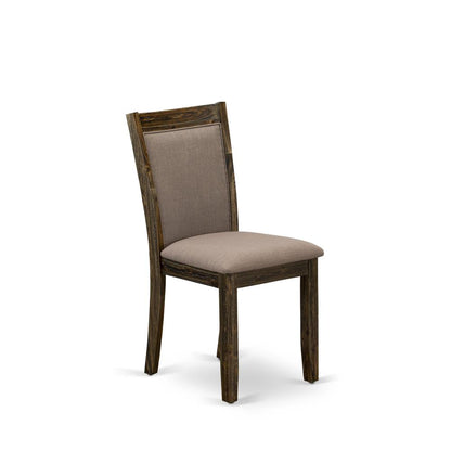 X776MZ748-6 - 6-Pc Dining Set - 4 Dining Chairs, a Dining Bench and 1 Modern Dining Table (Distressed Jacobean Finish)