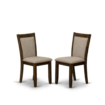 7-Pc Kitchen Table Set Of A Pedestal Breakfast Table, 6 Light Tan Fabric Chairs
