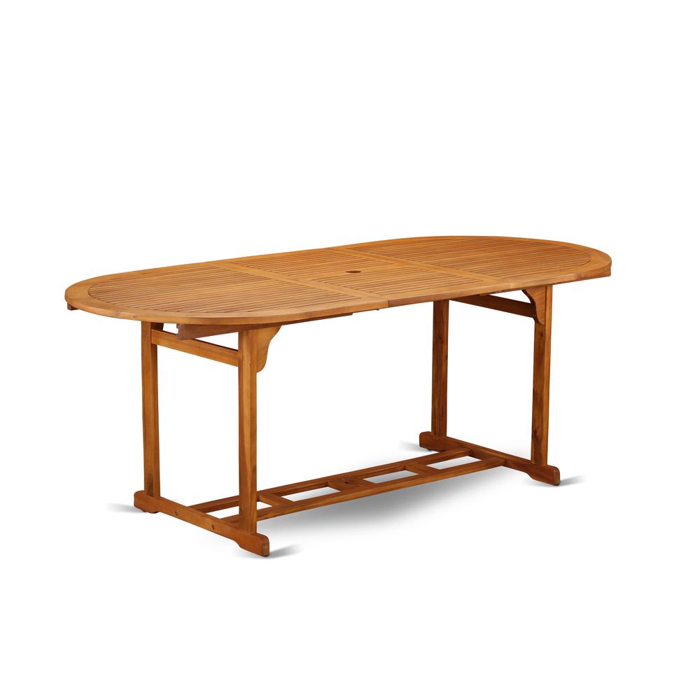 Wooden Patio Set Natural Oil, BSBS5CWNA