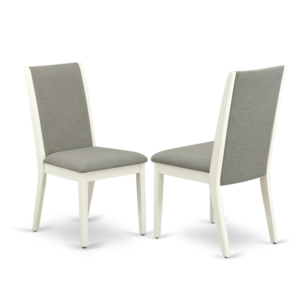Dining Room Set Linen White, DOLA7-LWH-06