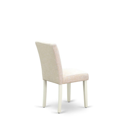 7-Piece Dining Table Set, Linen White