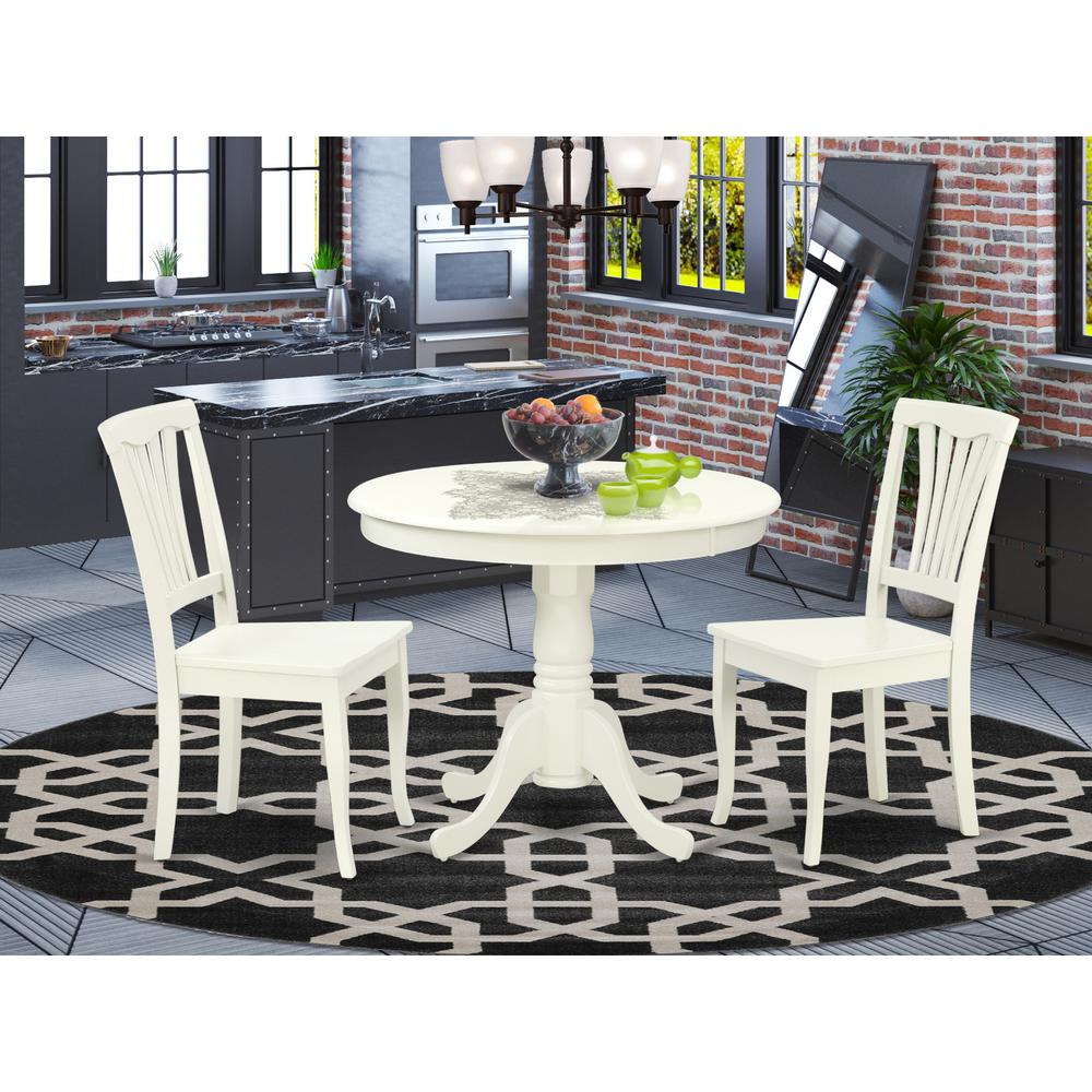 Dining Room Set Linen White, ANAV3-LWH-W