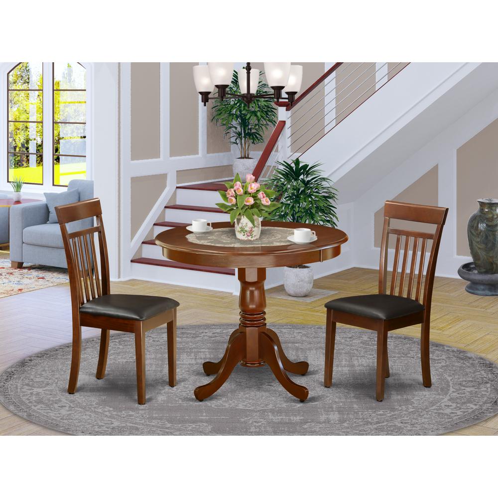 Dining Room Set Mahogany, ANCA3-MAH-LC
