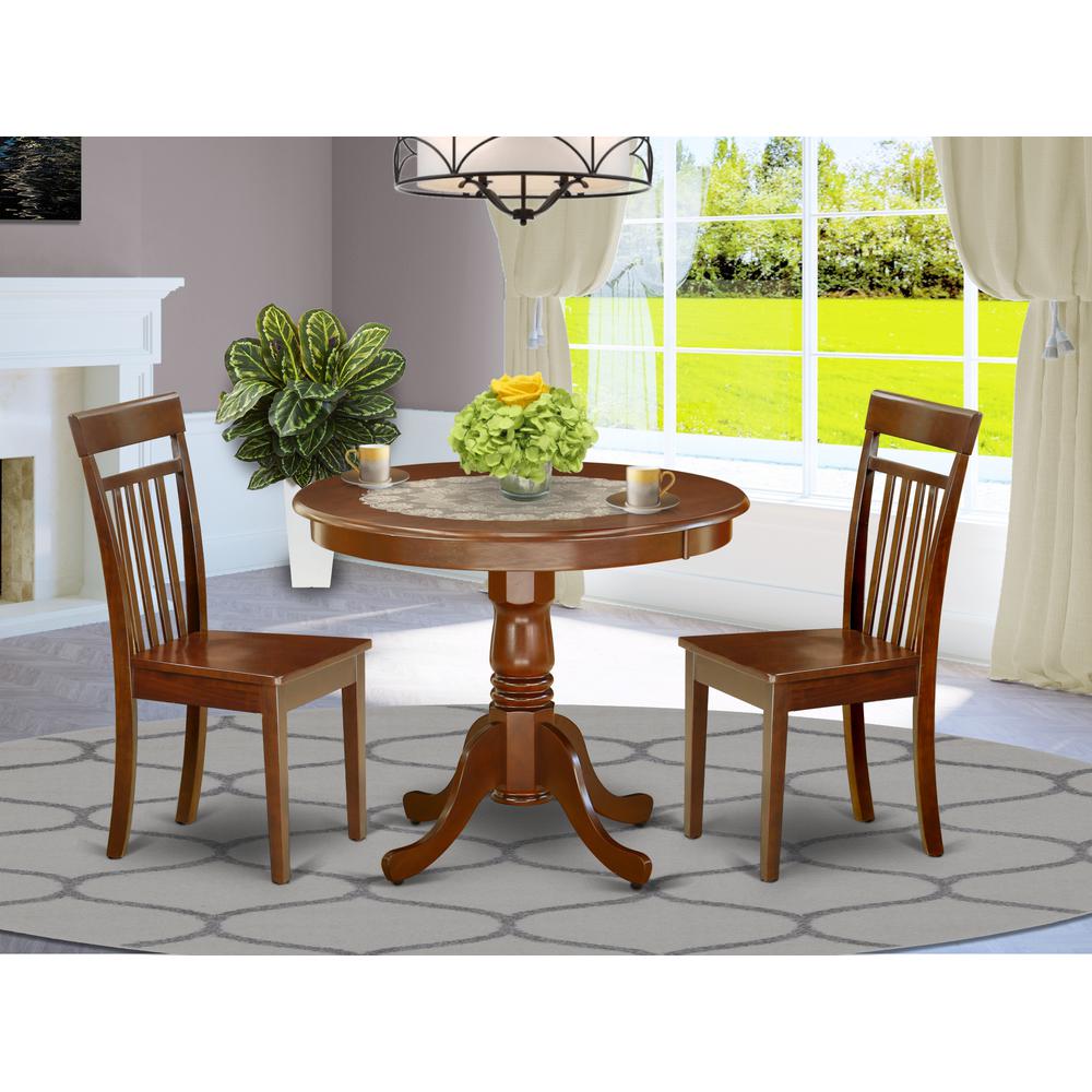Dining Room Set Mahogany, ANCA3-MAH-W