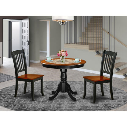 Dining Room Set Black & Cherry, ANDA3-BCH-W