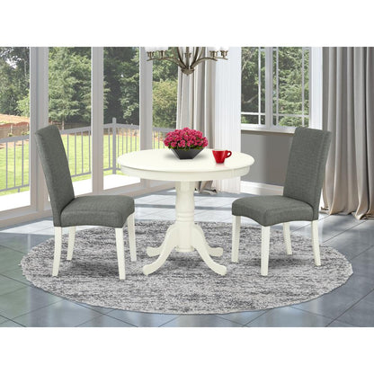 Dining Room Set Linen White, ANDR3-LWH-07