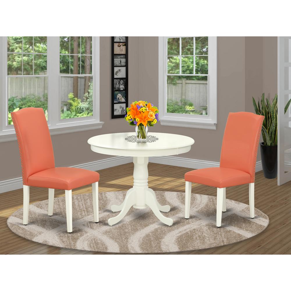 Dining Room Set Linen White, ANEN3-LWH-78