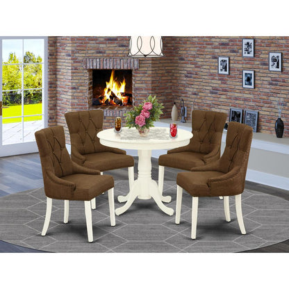 Dining Room Set Linen White, ANFR5-LWH-18