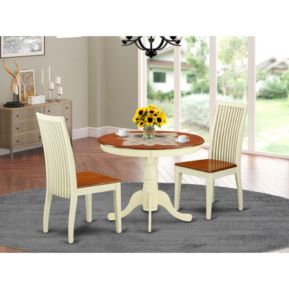 Dining Room Set Buttermilk & Cherry, ANIP3-BMK-W