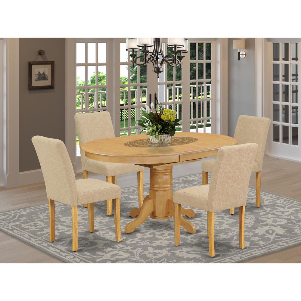 Dining Room Set Oak, AVAB5-OAK-04