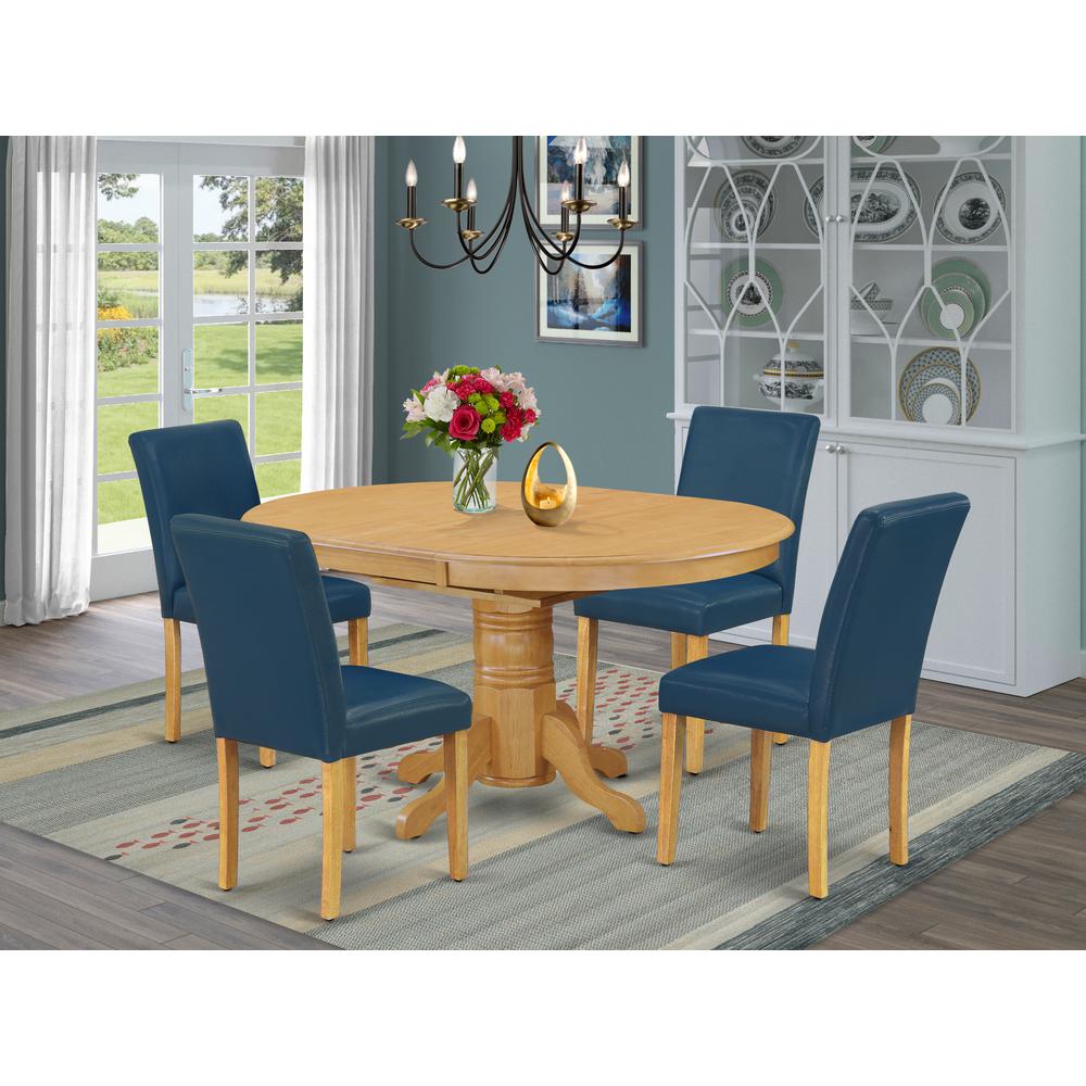 Dining Room Set Oak, AVAB5-OAK-55