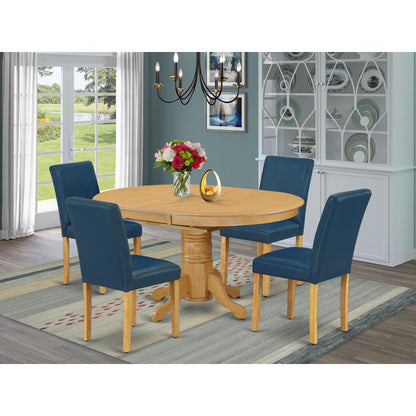 Dining Room Set Oak, AVAB5-OAK-55