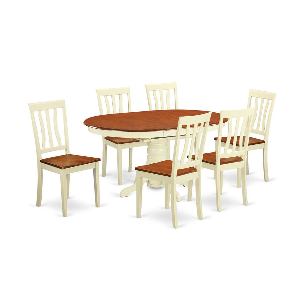 7  Pcs  Dining  set  -Table  and  6  Kitchen  Chairs