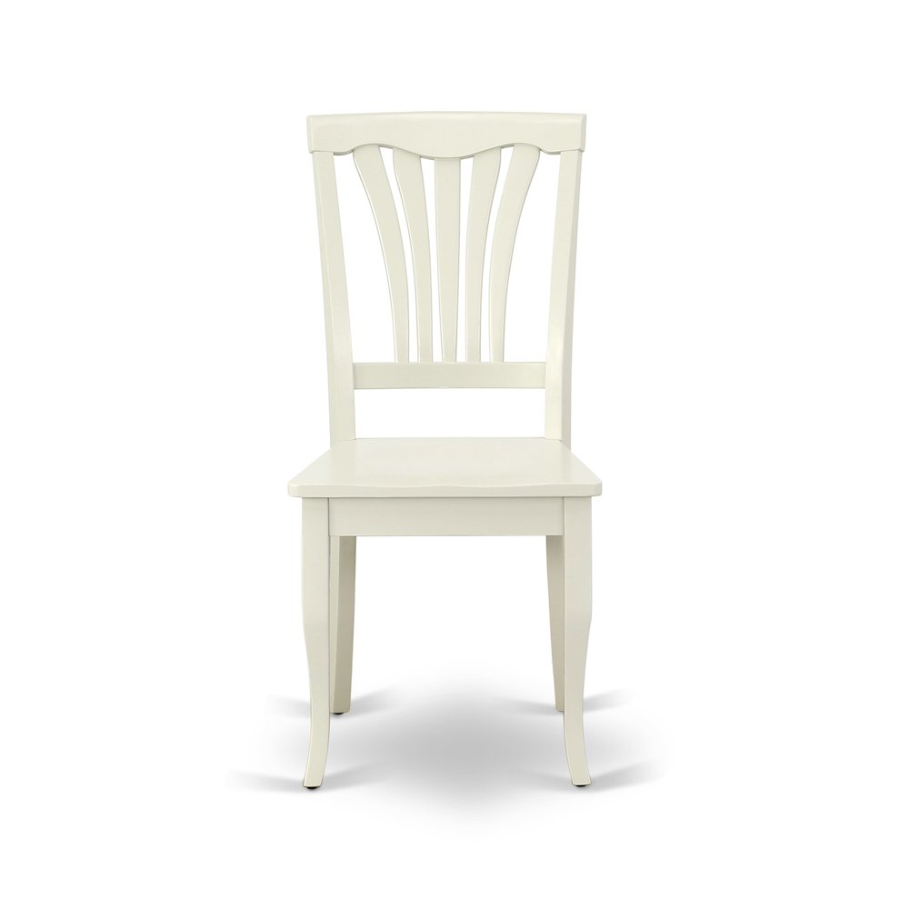 East West Furniture – 6-Pieces Kitchen Table Set - 1 Modern Rectangular Table and 4 wooden Dining Room Chairs with One Dining Bench – Linen White Finish
