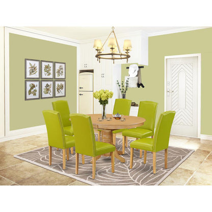 Dining Room Set Oak, AVEN7-OAK-51