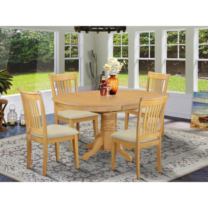 Dining Room Set Oak, AVPO5-OAK-C