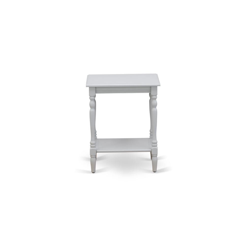 NL19Q-1BF14 2 Piece Bedroom Set - 1 Queen Bed White Velvet Fabric Headboard and 1 Modern Nightstand - Urban Gray Finish Nightstand