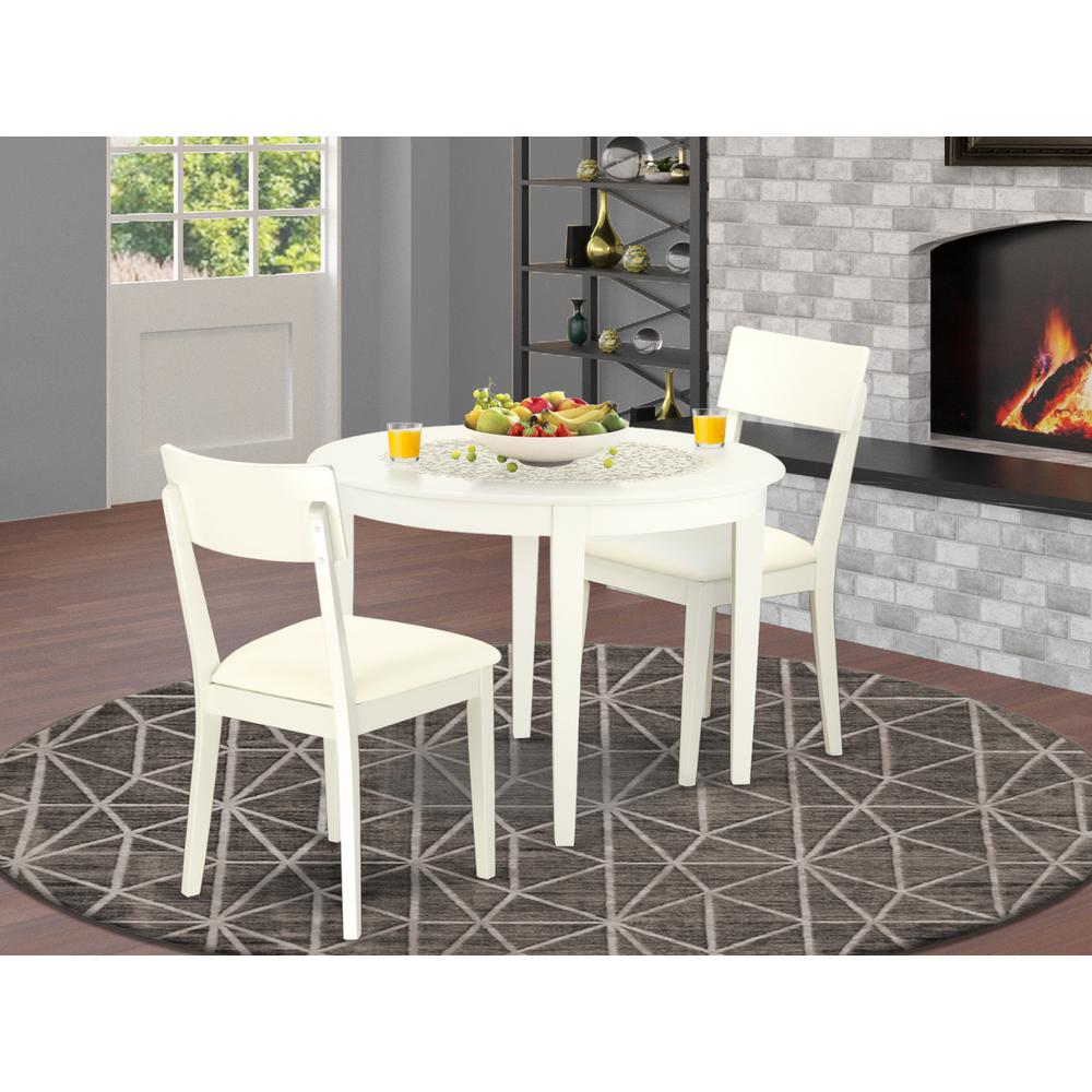 Dining Room Set Linen White, BOAD3-LWH-LC