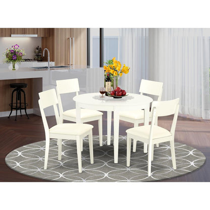 Dining Room Set Linen White, BOAD5-LWH-LC