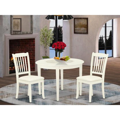 Dining Room Set Linen White, BODA3-WHI-C