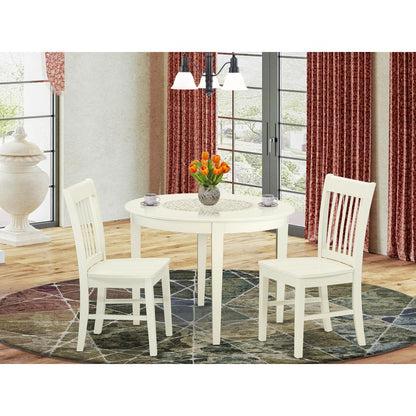 Dining Room Set Linen White, BONO3-LWH-W