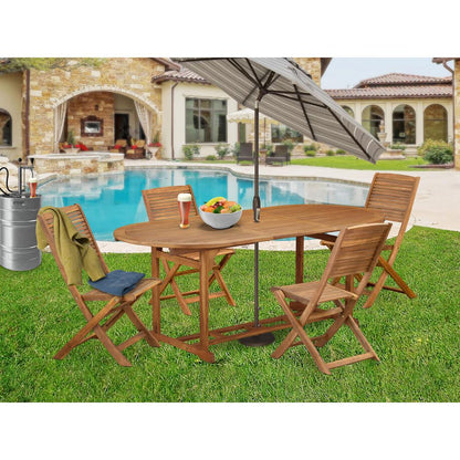 5 Piece Patio Dining Furniture Set