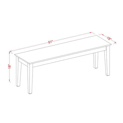6  PC  Dining  set  with  bench-  Table  and  4  Dining  Chairs  and  Bench