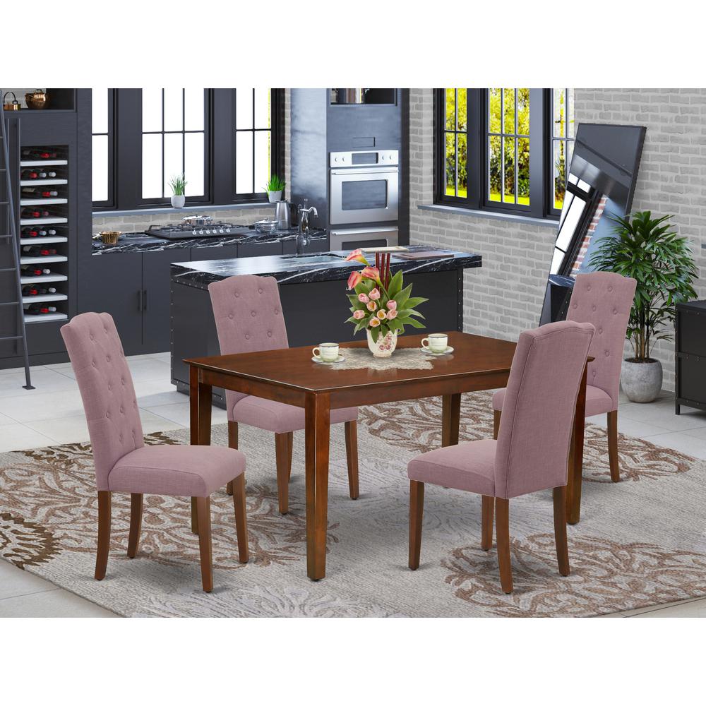 Dining Room Set Mahogany, CACE5-MAH-10