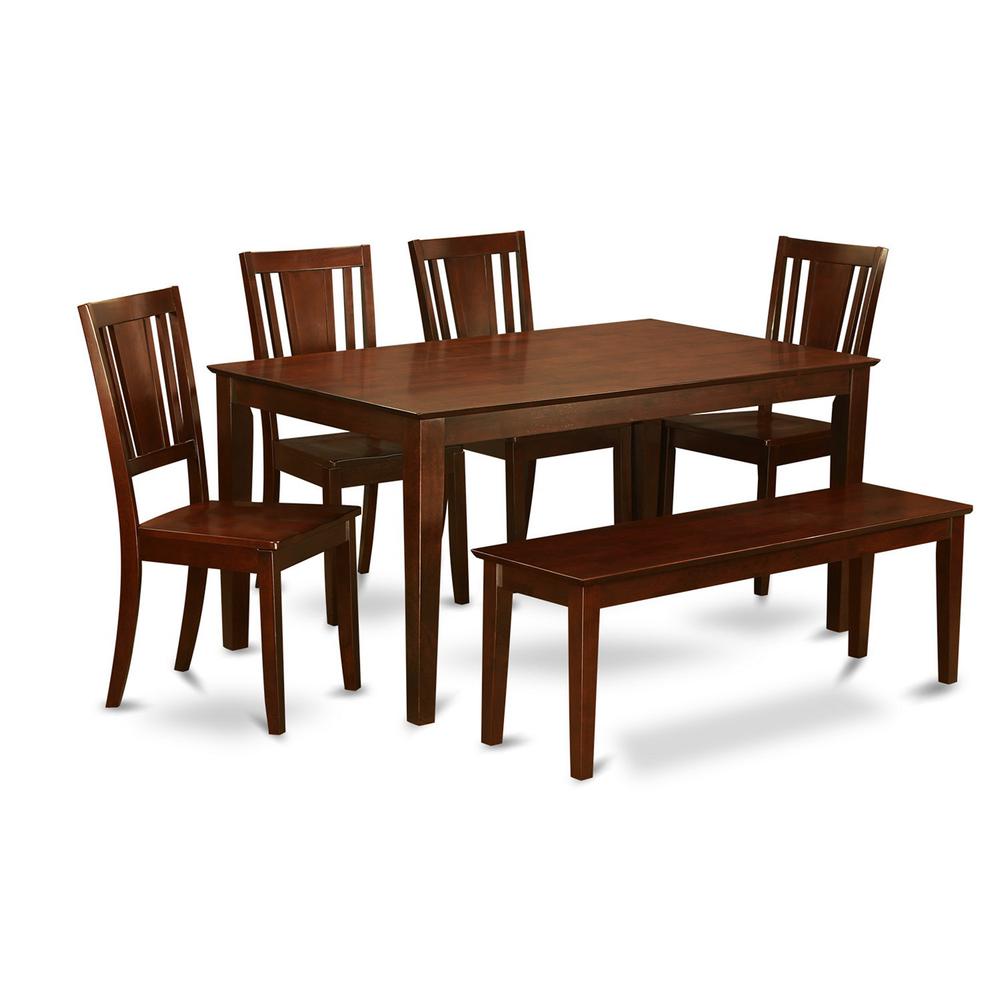 6-Pc  Kitchen  Table  with  bench-  Table  and  4  Kitchen  Chairs  and  Bench