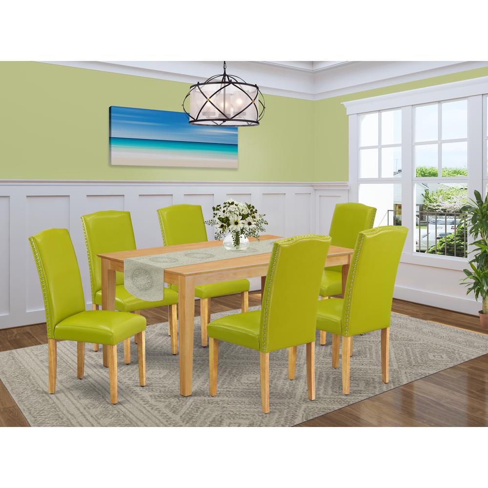 Dining Room Set Oak, CAEN7-OAK-51