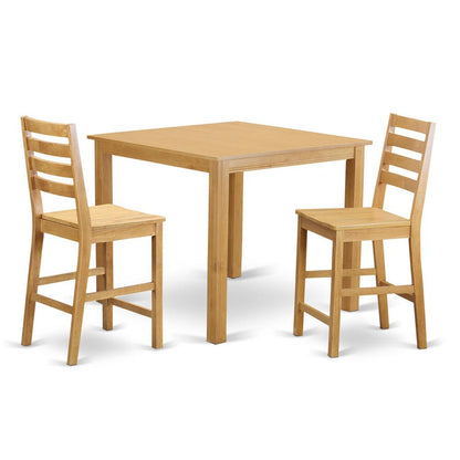 3  PC  pub  Table  set  -  counter  height  Table  and  2  Dining  Chairs.