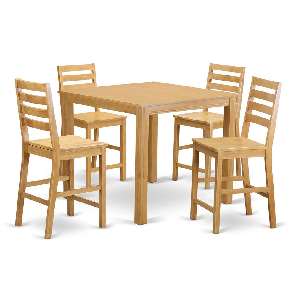 5  Pc  Counter  height  Table  set-Counter  height  Square  Table  and  4  Stools