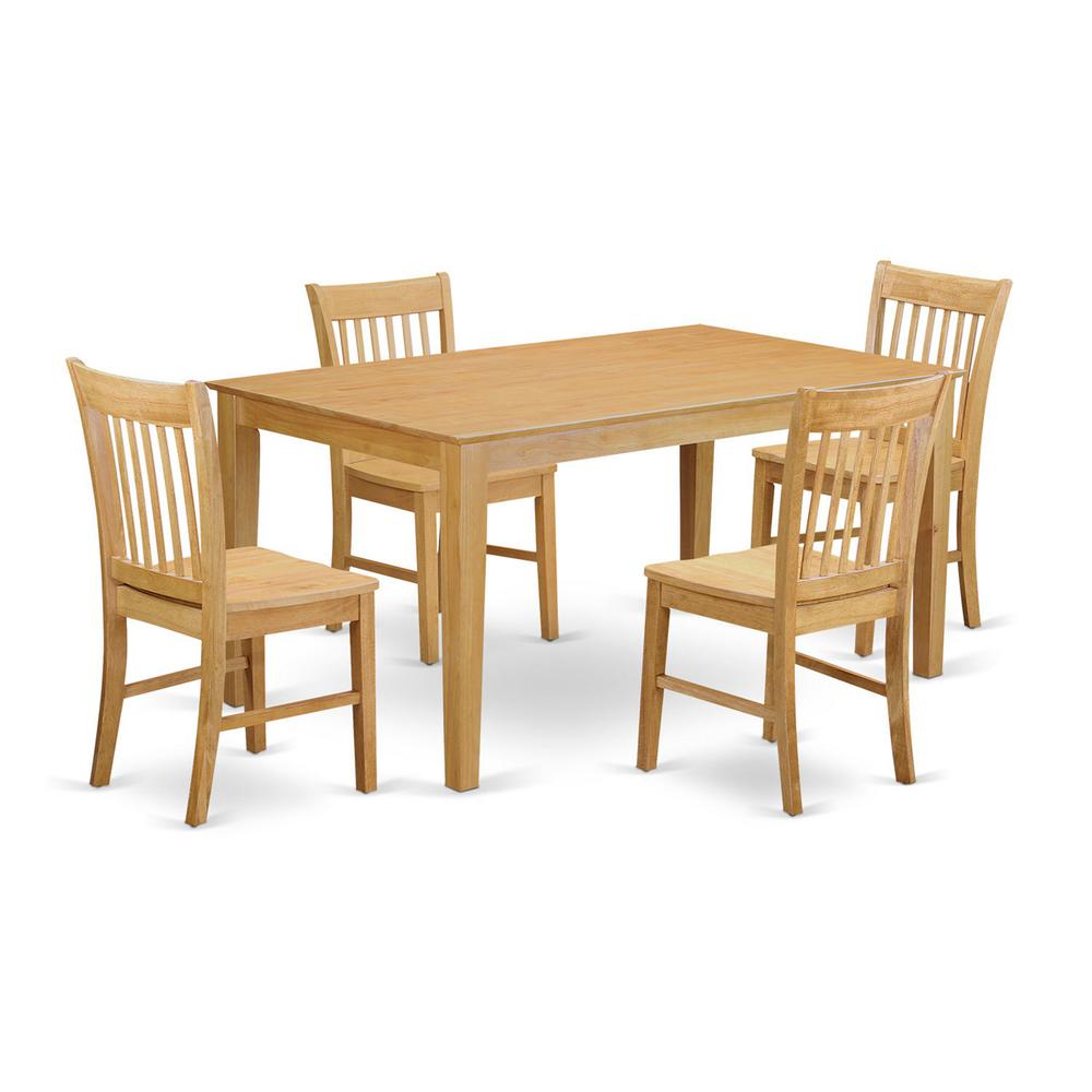 5  Pc  Dining  room  for  4  set--  Dining  Table  and  4  Chairs