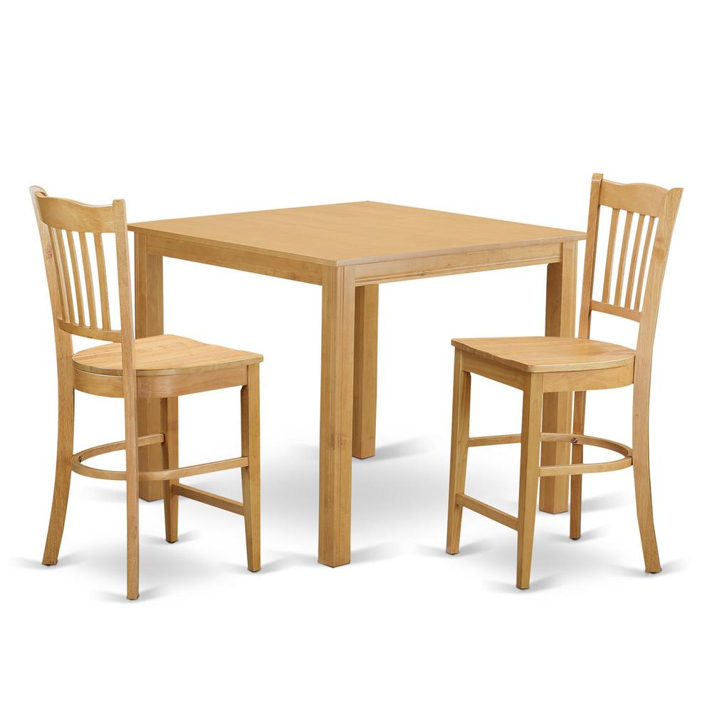 3  Pc  counter  height  Dining  room  set-  Table  and  2  high  Dining  Chairs.