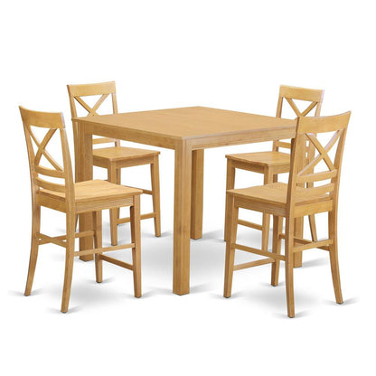 5  Pc  counter  height  pub  set  -  Dining  Table  and  4  bar  stools.