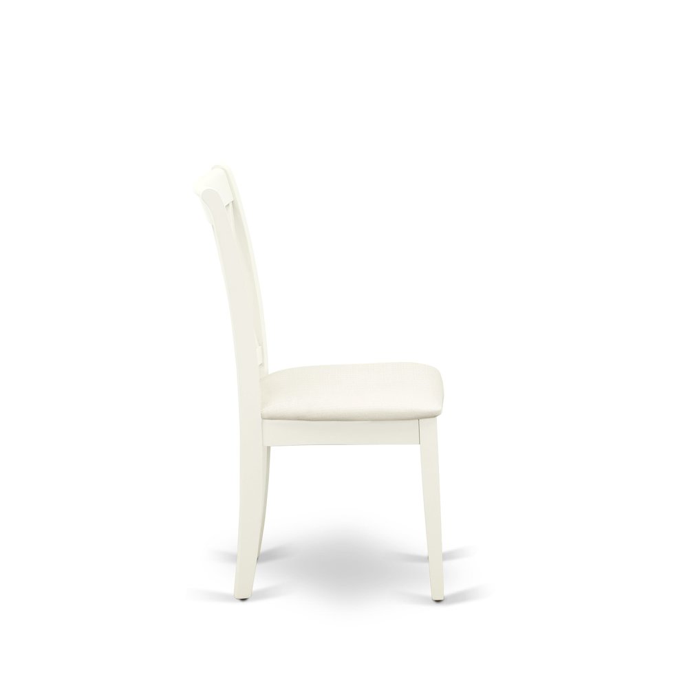 7-Piece Kitchen Table Set, Linen White
