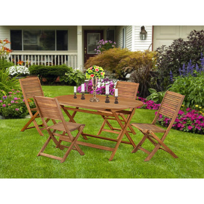 5 Piece Patio Garden Table Set