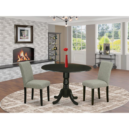 Dining Room Set Black, DLAB3-BLK-06